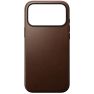 Coque en Cuir Moderne Nomad iPhone 17 Pro Max - Marron sticky