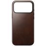 Coque en cuir Moderne Nomad iPhone 17 Pro Max – Marron Rustique Horween sticky