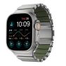 Nomad Stratos Bracelet Titane Apple Watch 44/45/46/49 mm Naturel/Forest sticky