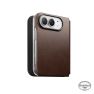 Nomad Folio Traditionnel en Cuir Horween iPhone Duo Rustic Brown sticky