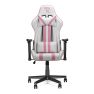 Ranqer Felix - Chaise gaming / Chaise gamer -  Blanc / Rose sticky