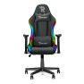 Ranqer Halo en tissu - Chaise gaming / Chaise gamer en tissu LED / RGB - Gris sticky