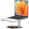 Twelve South Support en Aluminium pour Ordinateur Portable + Support MagSafe HiRise Pro - Noir sticky