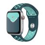 Apple - Bracelet Apple Watch Nike Sport  42mm / 44mm / 45mm / 49mm Midnight Turquoise / Aurora Green sticky