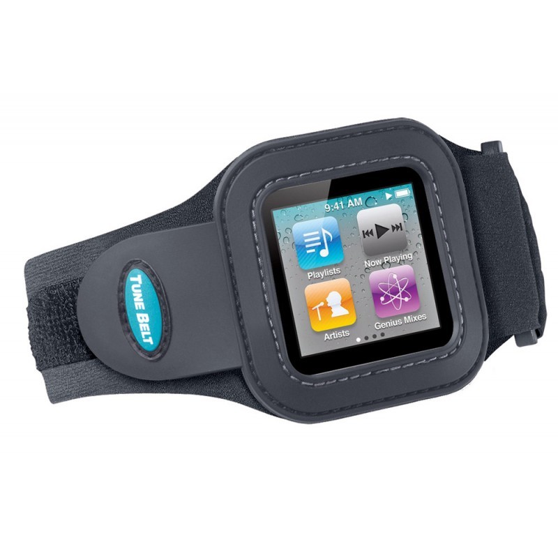 jogging footing sac de sport bracelet de fitness avec compartiment pour clés dans le bracelet de sport en noir kwmobile Bracelet de sport pour Apple iPod Nano 7 