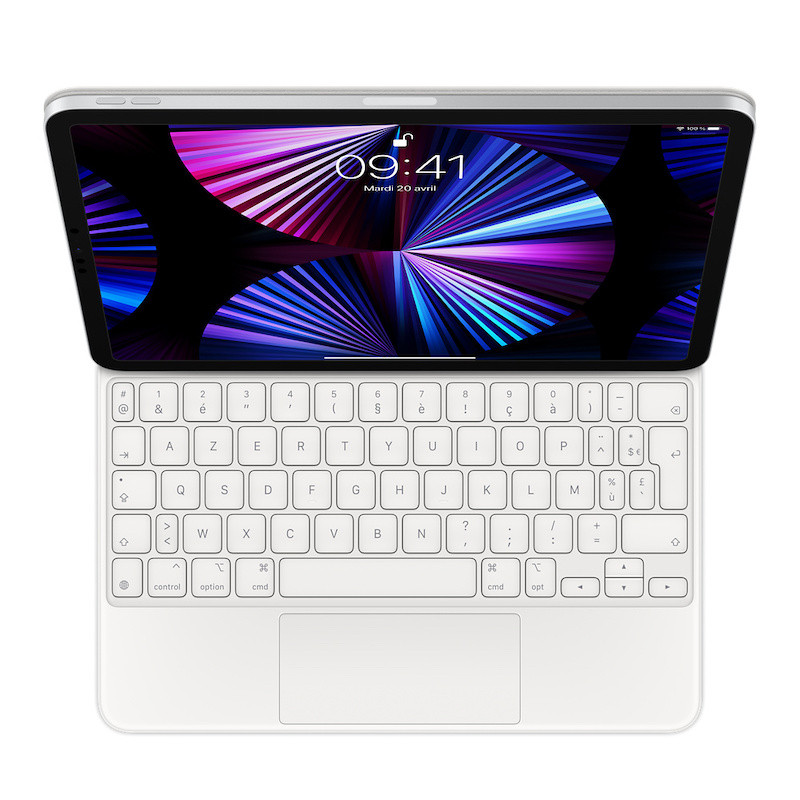 Apple Magic Keyboard iPad Pro 11 pouces / Air 10.9 pouces AZERTY - Blanc