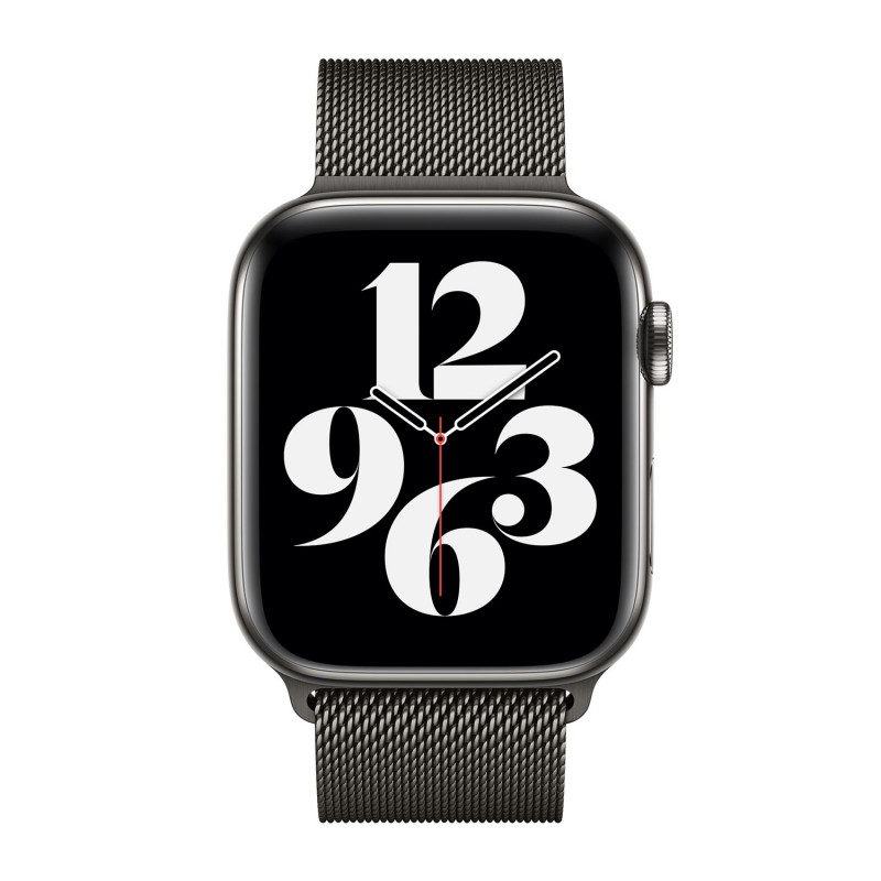 Apple - Bracelet Apple Watch - Boucle Milanese 42mm / 44mm / 45mm / 49mm Graphite 