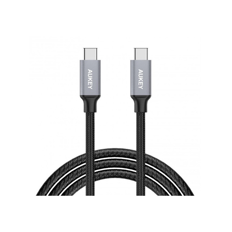 Aukey - Cable USB-C vers USB-C 1.0m - Noire