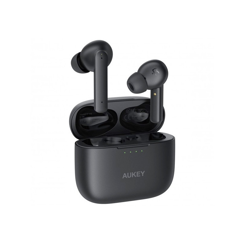 Aukey - Écouteurs sans fil anti-bruit avec Bluetooth - Noire