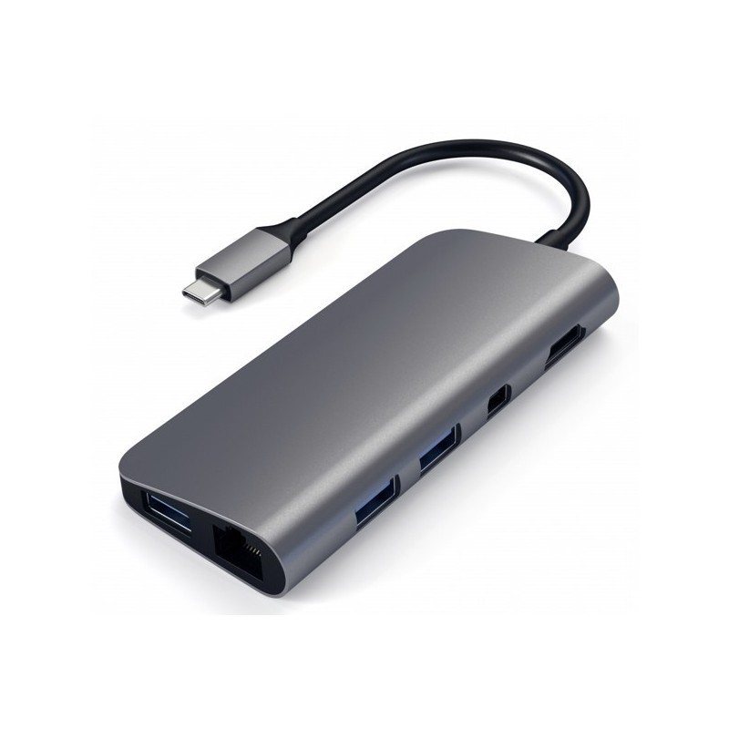 Satechi Adaptateur USB-C vers USB 3.0 HDMI 4K Ethernet Argent