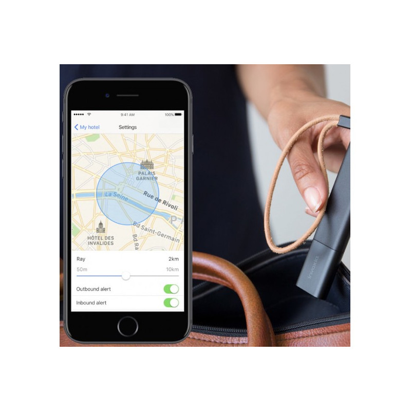 Invoxia traceur GPS - Alerte Antivol et localisation - Sans carte sim / Abonnement gratuit