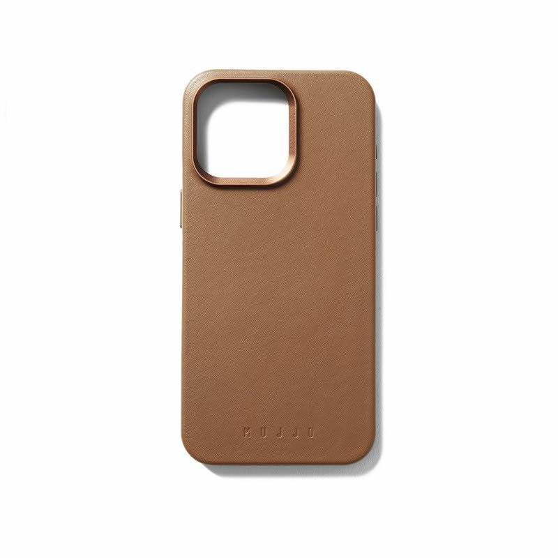 Mujjo Leather Case with MagSafe iPhone 15 Pro Max brune