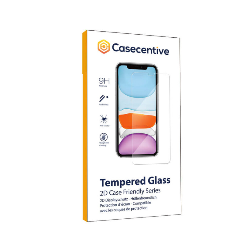 Casecentive Vitre de protection en verre trempé 2D iPhone SE 2020 / 7 / 8