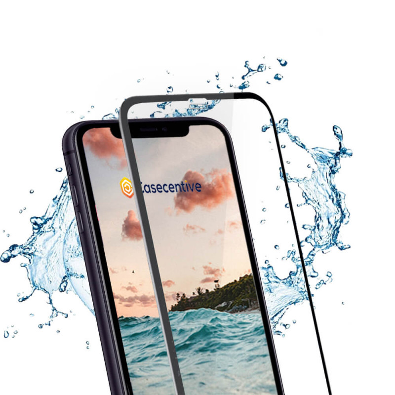 Casecentive - Vitre de protection en verre trempé - 3D Couverture totale - iPhone X / XS