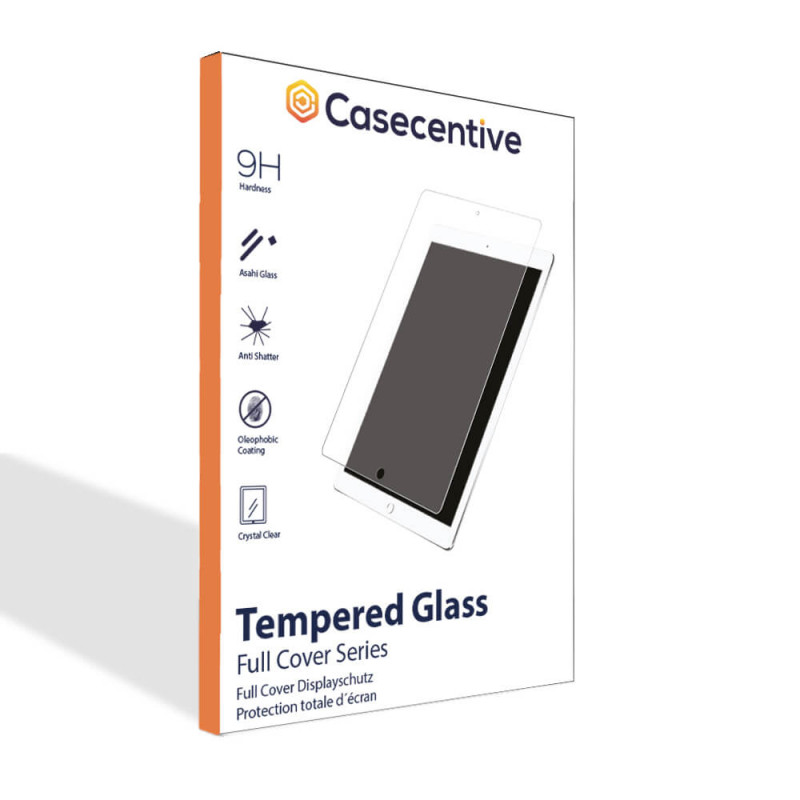 Casecentive - Vitre de protection 2D en verre trempé - iPad 10,2" 2019