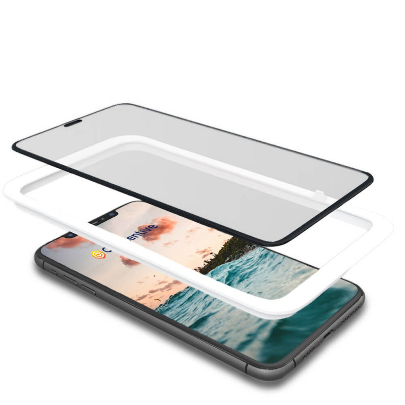 Casecentive - Vitre de protection en verre trempé - 3D Couverture totale - iPhone X / XS