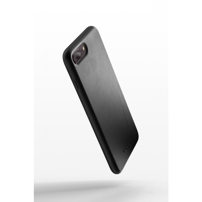 Mujjo Coque de protection en cuir iPhone 7 / 8 Plus noir