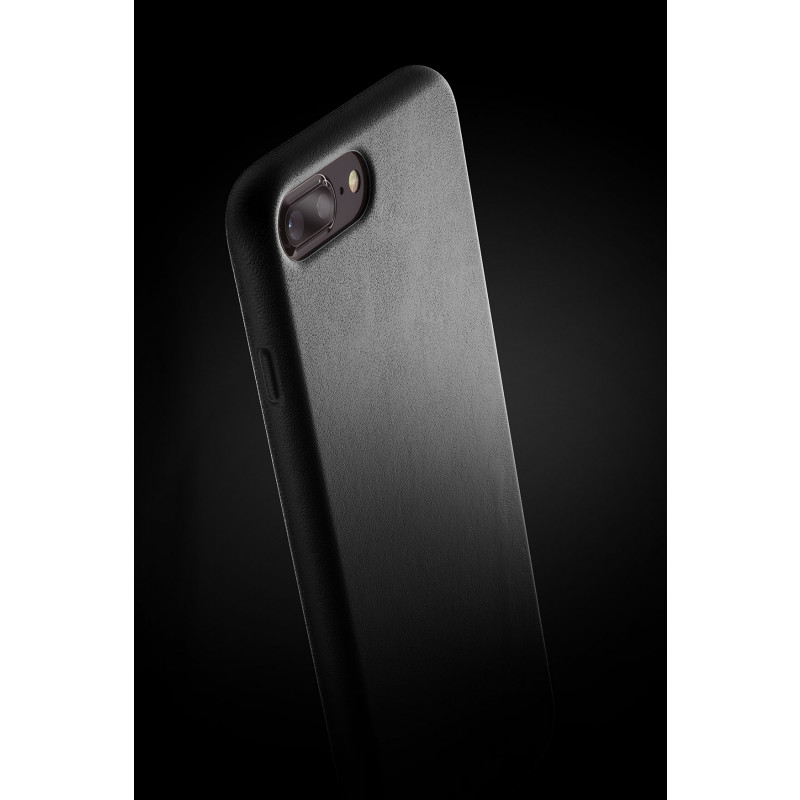Mujjo Coque de protection en cuir iPhone 7 / 8 Plus noir