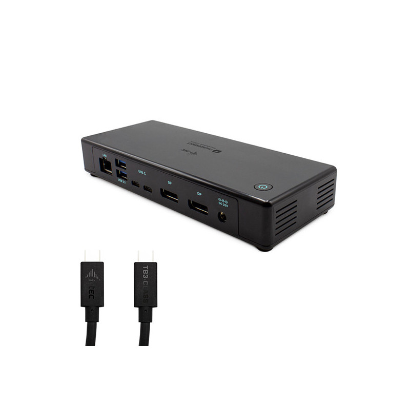 i-Tec ✓ station d'accueil multi écran Thunderbolt 3 / USB-C double  DisplayPort 4K - Noir