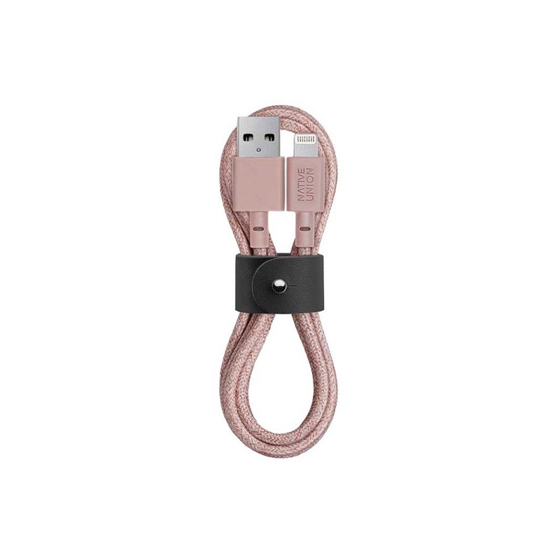 Native Union Kevlar Belt Lightning - Câble de charge 1.2m - Rose