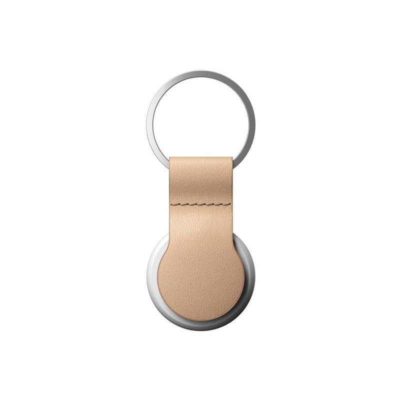 Nomad -  Coque porte-clés pour AirTag en cuir - Beige
