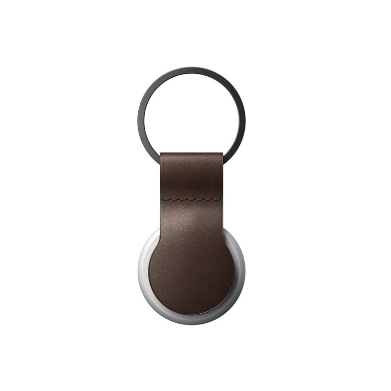 Nomad -  Coque porte-clés pour AirTag en cuir - Marron