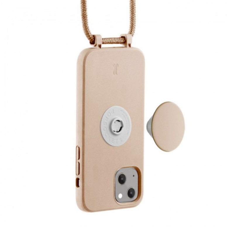 PopSockets PopGrip Case iPhone 14 Plus beige