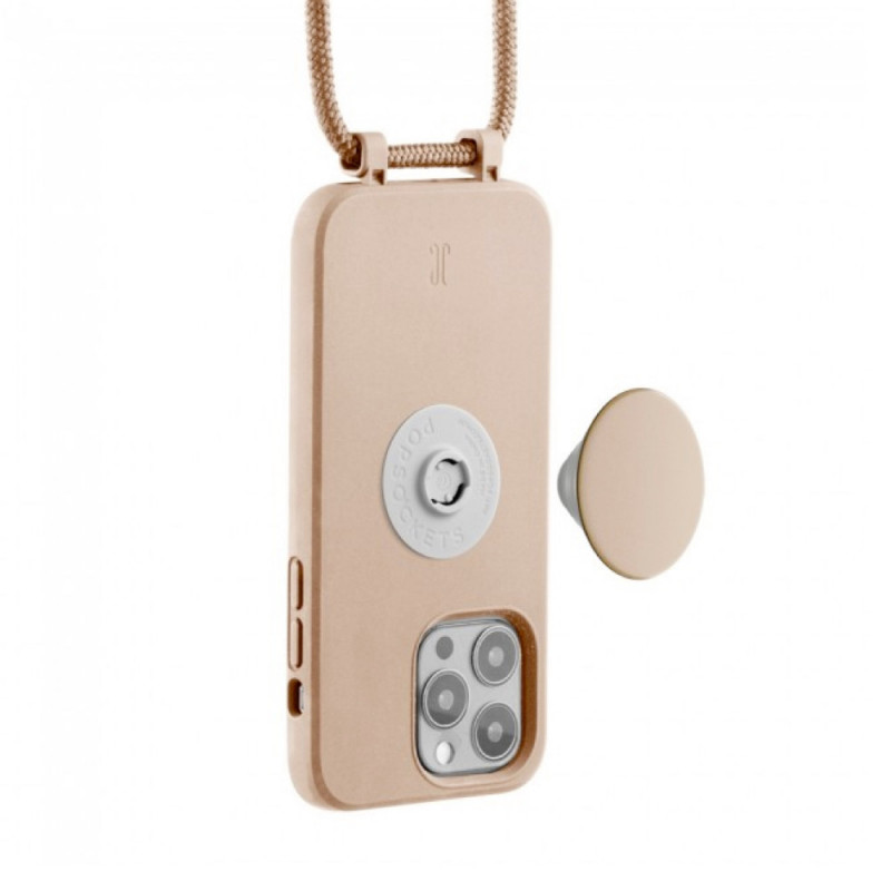 PopSockets PopGrip Case iPhone 14 Pro beige