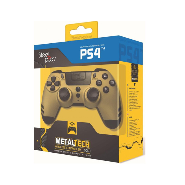 Steelplay MetalTech - Manette PS4 sans fil - Dorée