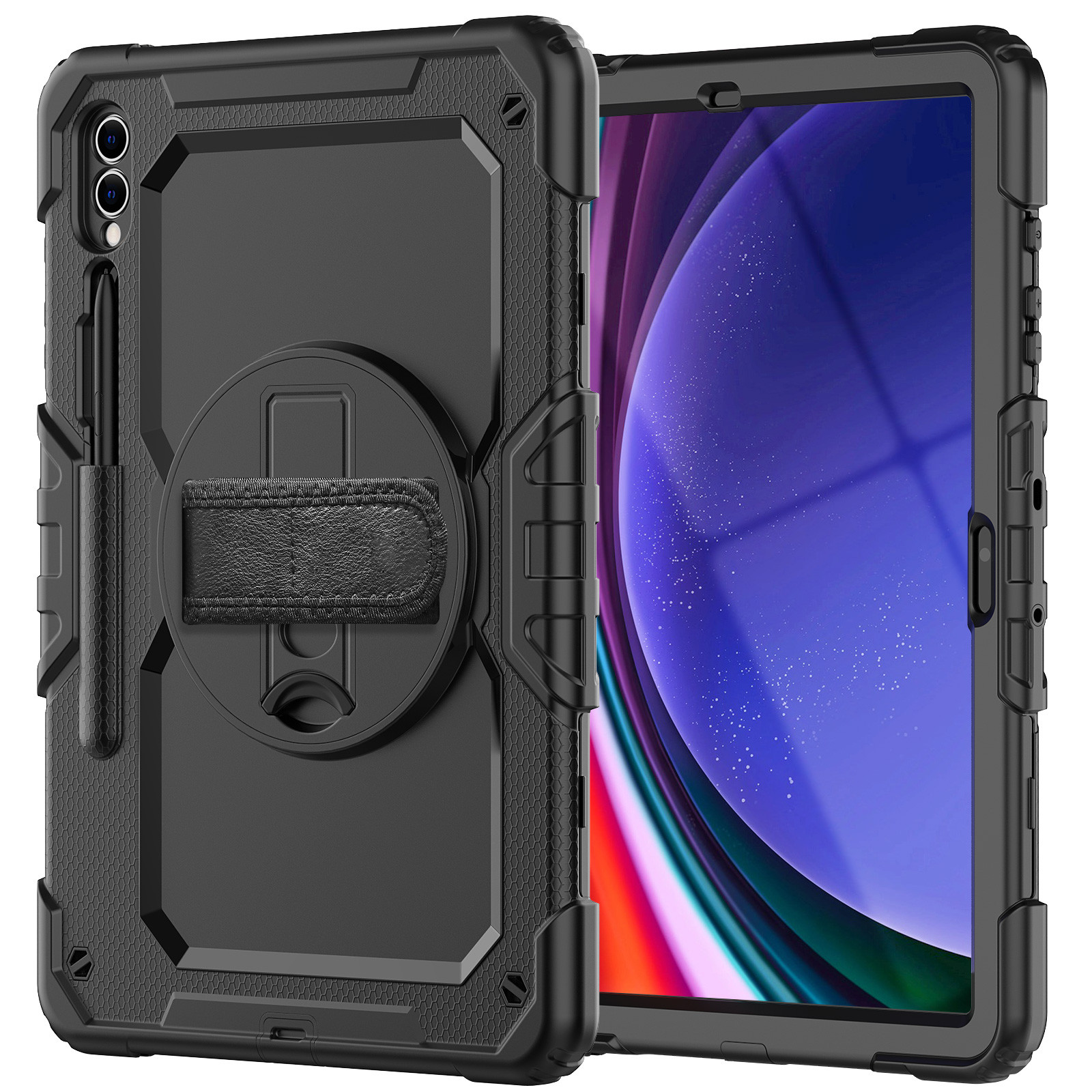 Casecentive Handstrap Pro Coque Antichoc Poignée Galaxy Tab S9 2023