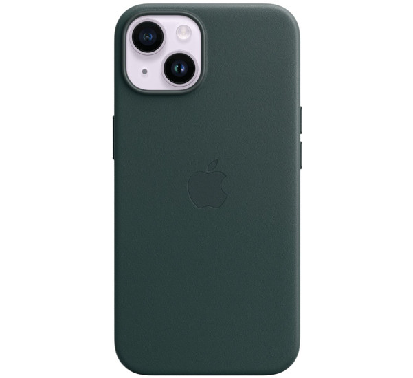 Apple Coque en cuir iPhone 14 Plus Forest Green