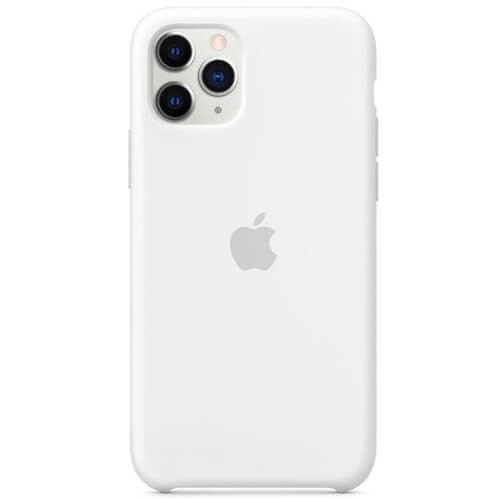Apple - Coques iPhone 11 Pro en silicone - Blanc