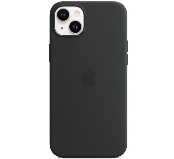 Apple Coque en silicone avec MagSafe pour iPhone 14 Plus - Midnight