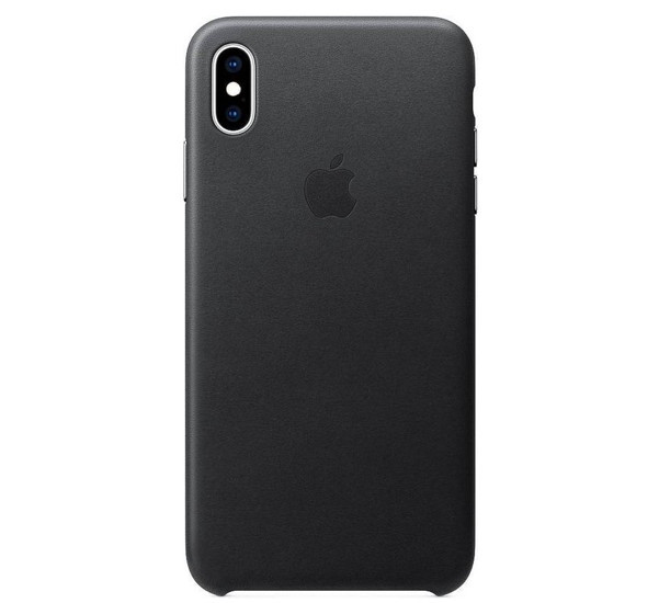 Apple Coque en cuir iPhone XS Max Noir