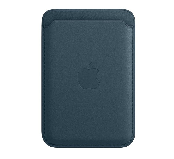 Apple MagSafe (1er gén) - Portefeuille Apple en cuir pour iPhone - Baltic Blue