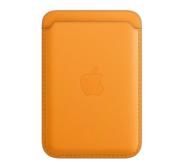 Apple MagSafe (1er gén) - Portefeuille Apple en cuir pour iPhone - California Poppy