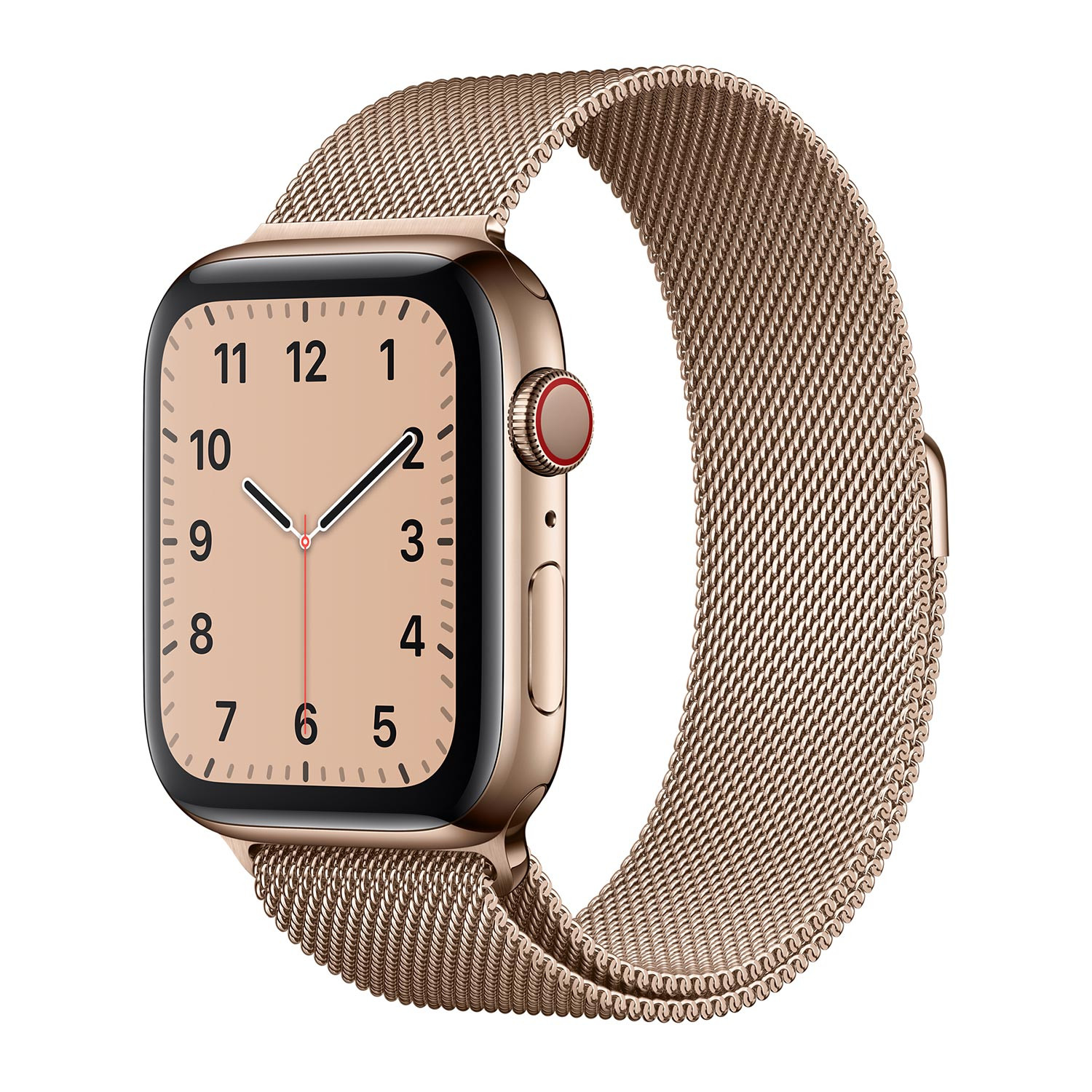 Apple Milanese  Loop - Bracelet acier Apple Watch 42mm / 44mm / 45mm / 49mm Or Rose