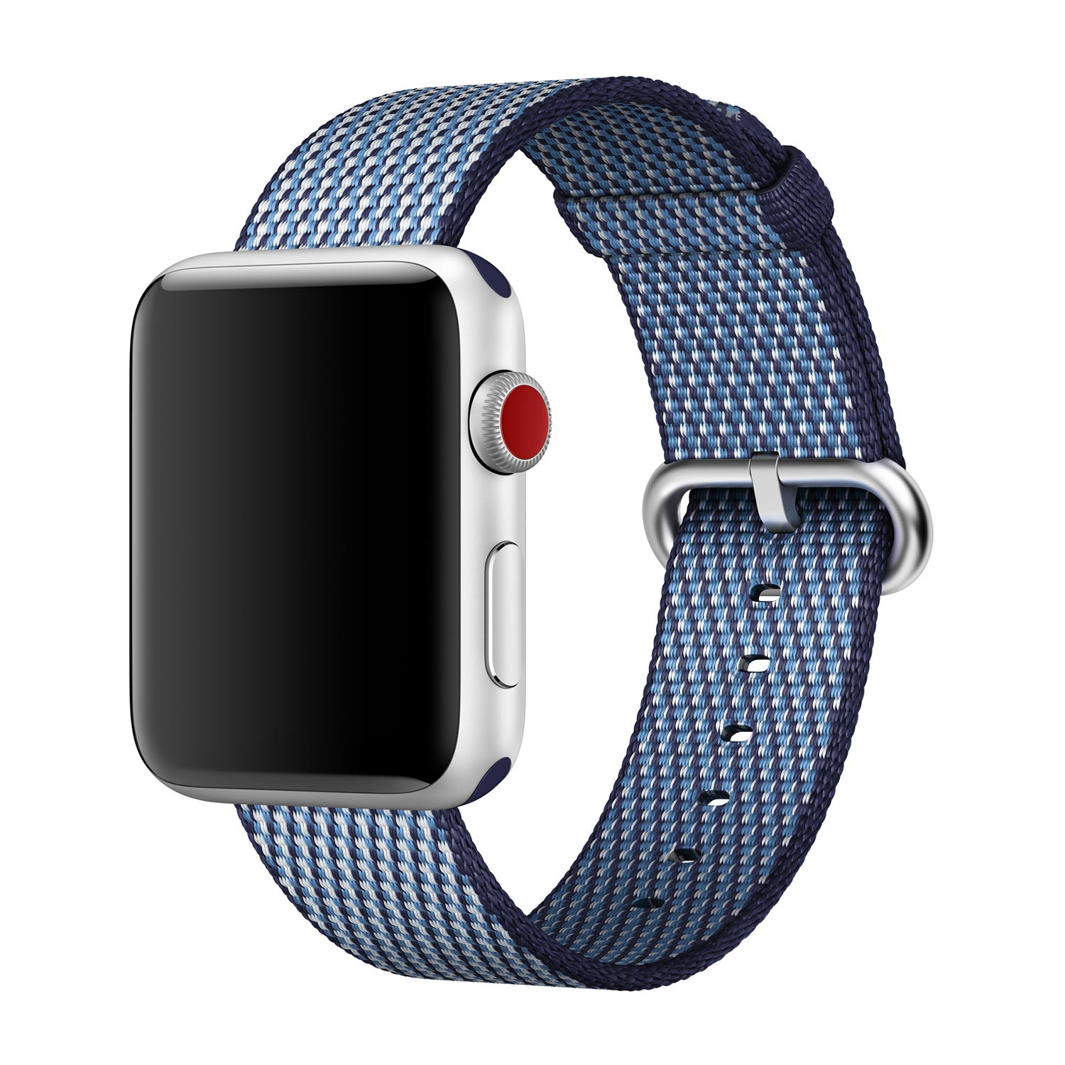 Apple Bracelet en nylon tissé Apple Watch 42mm / 44mm / 45mm / 49mm - Bleu nuit