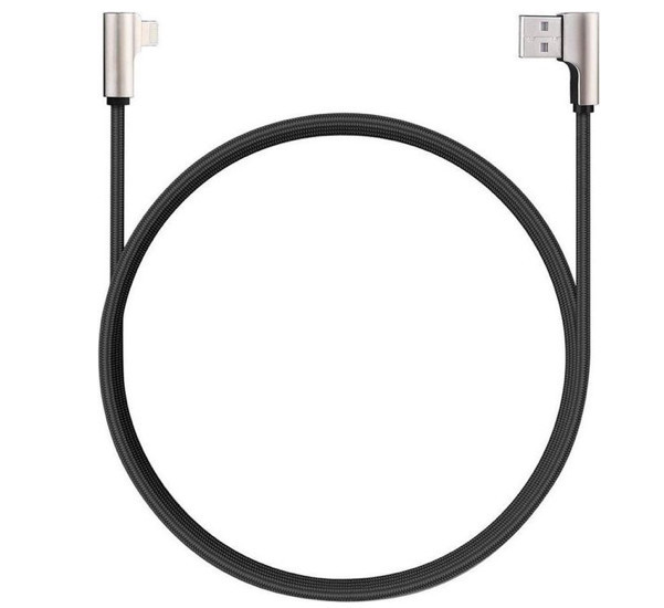 Aukey - Câble USB-A vers USB-C 1.2m - 90° - Noire