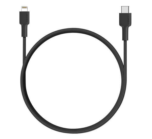 Aukey - Câble USB-C vers Lightning 1,2 m - Noir