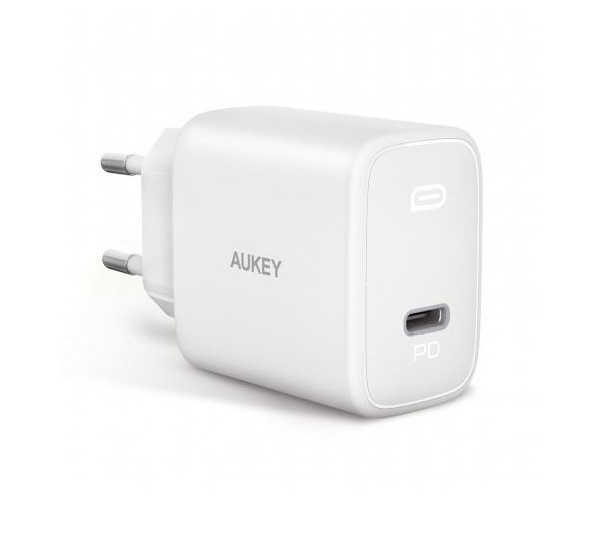 Aukey -  Chargeur USB C  20W - blanc
