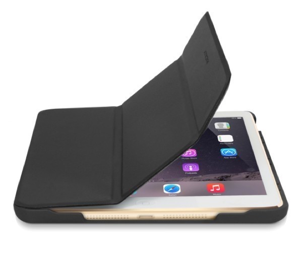 Macally Smart Cover Etui Folio iPad Mini 4 Gris