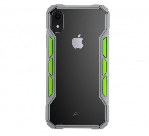 Element Case Rally - Coque Antichoc - iPhone XS Max - Grise et verte