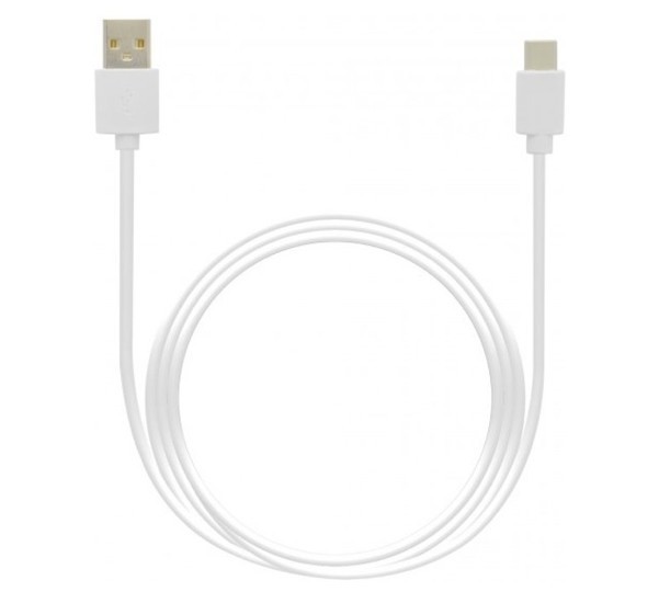 Casecentive Câble de raccordement 2 mètres blanc port USB-C à USB 3.0 