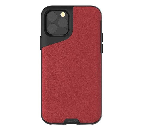 Mous Contour - Coque iPhone 11 Pro Max - En cuir - Rouge