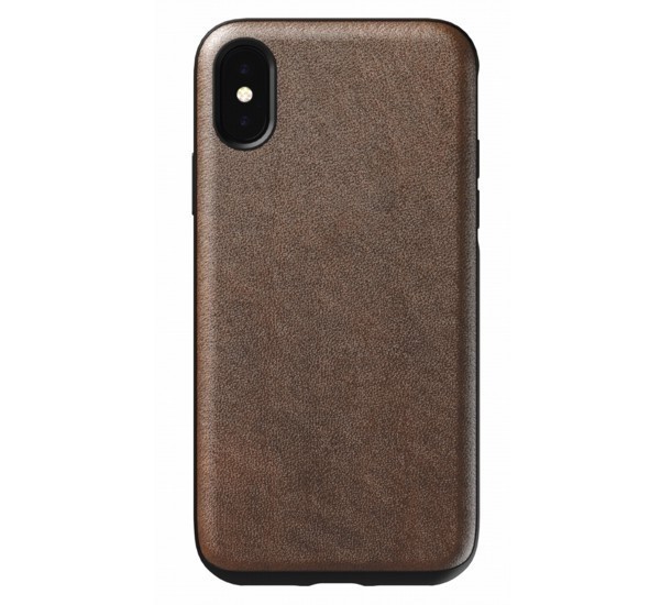 Nomad Rugged Coque iPhone X / X En cuir Marron