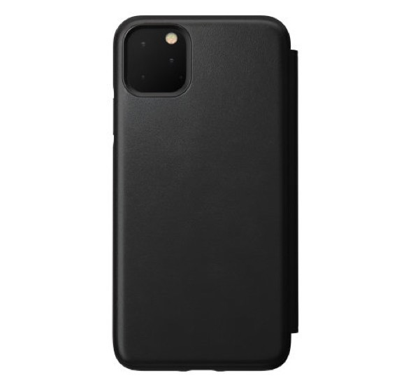 Nomad Rugged Folio Étui portefeuille en cuir iPhone 11 Pro Max Noir