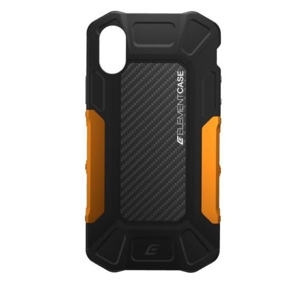 Element Case Formula - Coque Antichoc - iPhone X / XS - Noire et Orange