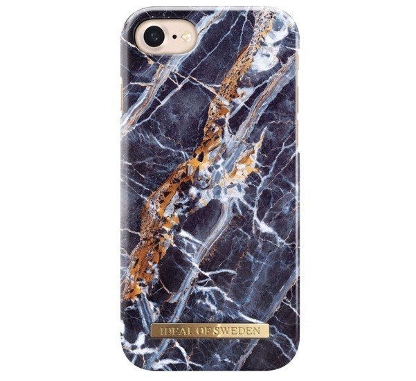 iDeal of Sweden Coque Fashion iPhone 7 / 8 / SE 2020 marbre bleu nuit
