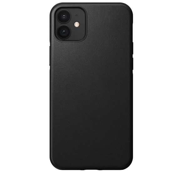 Nomad - Rugged - Coque en cuir iPhone 12 Mini - Noir